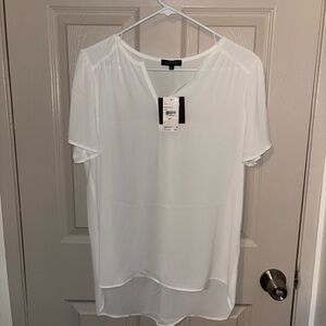 Pleione Classic White Blouse